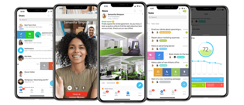 CRM Mobile Bitrix24 App no Celular